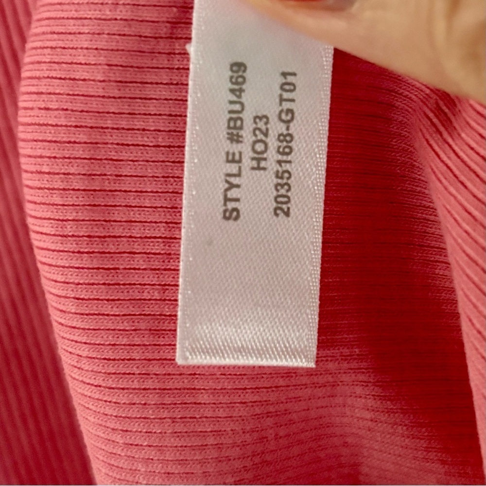 J. Crew Women’s XXL Pink Ribbed Mock Turtleneck Top Long Sleeve Stretch NWT - Picture 8 of 12